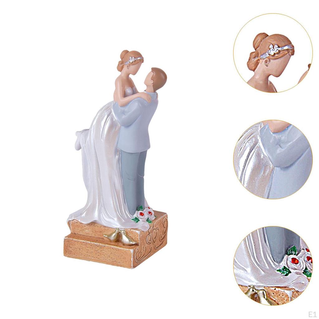 Wedding Cake Topper Bride and Groom Figurine Decoration Dolls for