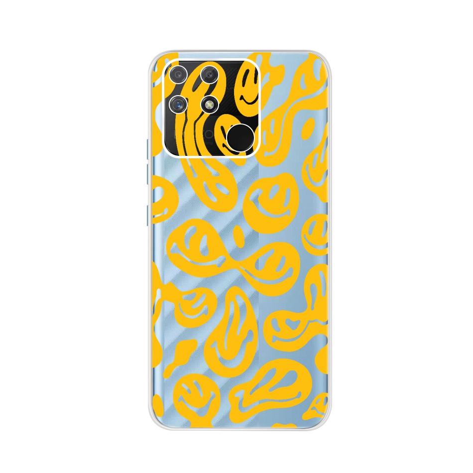 Soft Silicone Case For Raelme Narzo 50A RMX3430 Phone CaseTransparent TPU Cover For Realme Narzo50a 50 A 6.5" Back Cases Bumper
