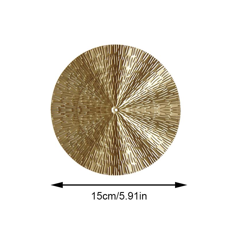 Домашний декор, круглые настенные подвески, круглые золотые настенные подвески из металла, нерегулярные настенные украшения для стен