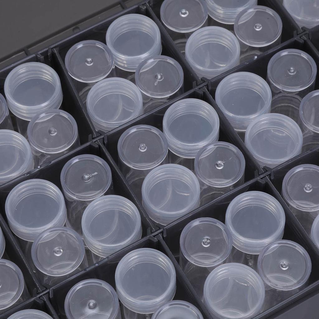 Пластиковая коробка для хранения ювелирных изделий из 15 сеток со съемными разделителями для универсальной организации и легкого доступа к мелким предметам