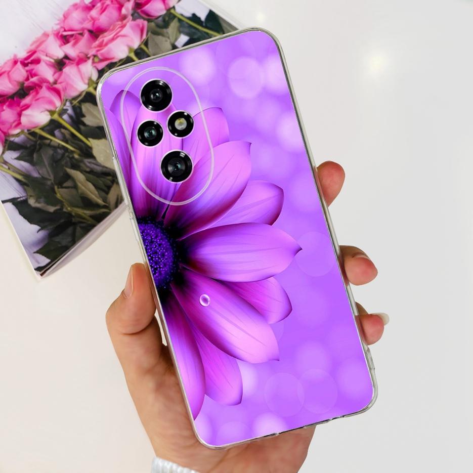 Чехол для Honor 200 Pro ELP-AN00 Милый Кот Расписной Чехол Прозрачный Силиконовый Чехол для Телефона Для Honor 200 Lite Honor200 Pro Мягкий ТПУ Fundas