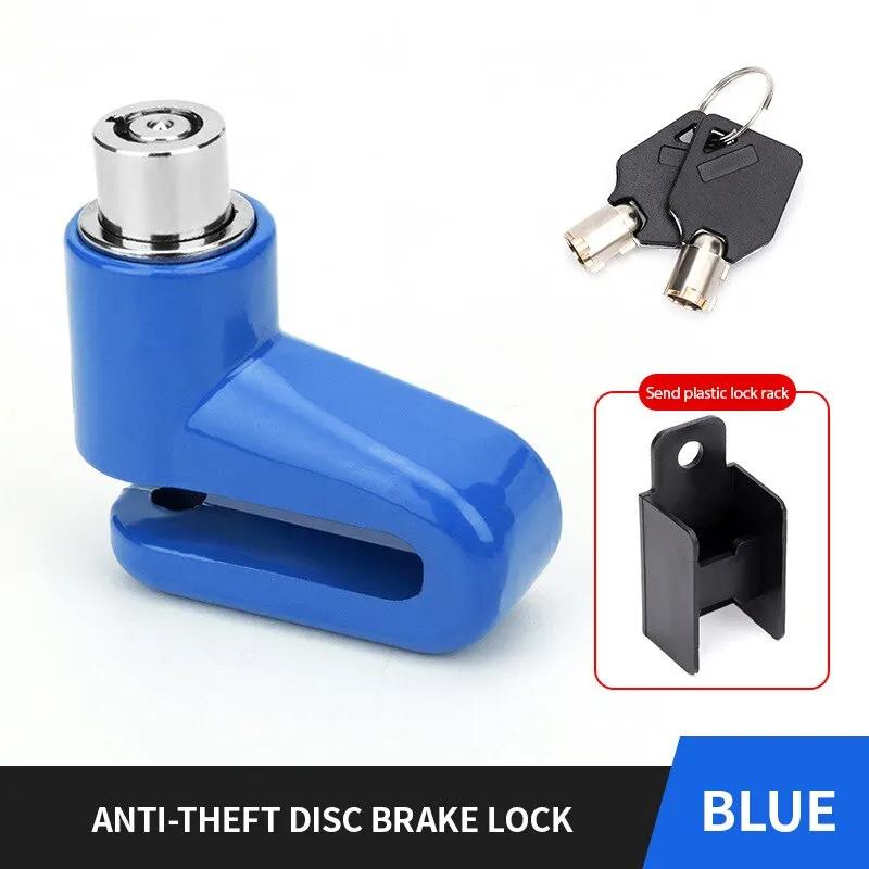 Anti-Theft Motorcycle Disc Brake Lock Safety Wheel Lock for Mountain & Road Bikes Includes 2 Keys