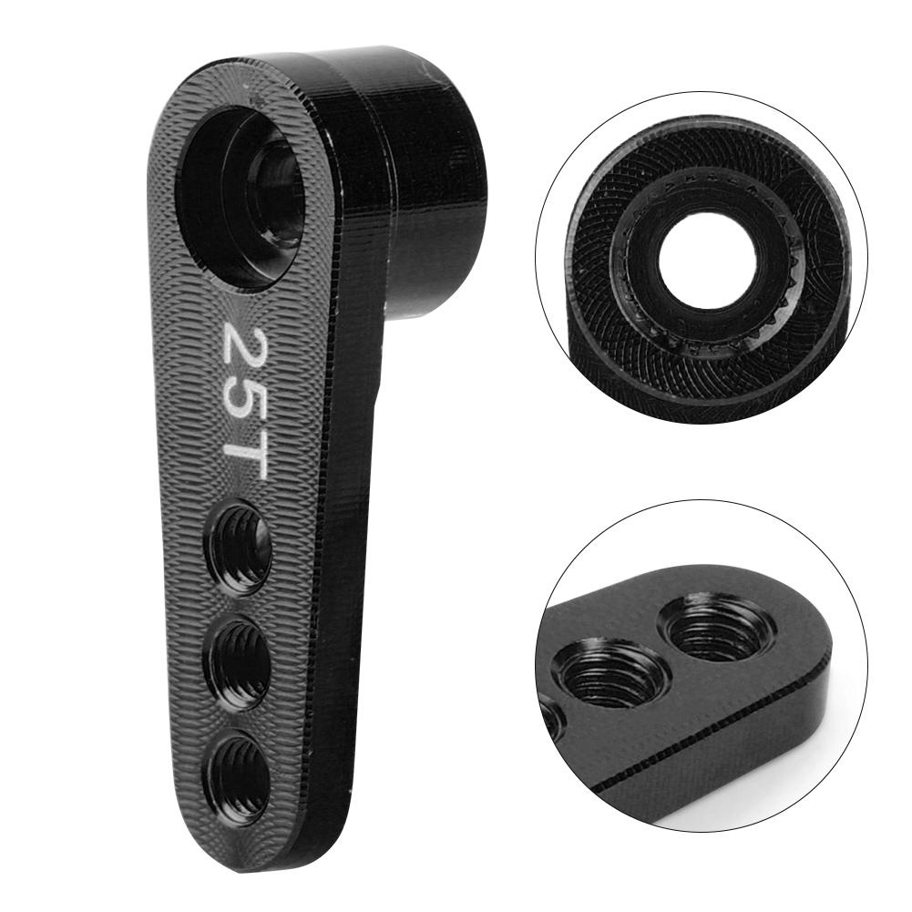 Aluminum Alloy RC Steering Servo Half Arm Horn 28.5mm 25T for 1/10 Truck (Blue)
