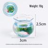 Mini Fish Tank Keychain with Koi and Aquatic Plants Micro Landscape Decoration Toy