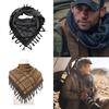 Arab Scarf Jacquard Pattern Adult Tactically Shemagh Scarf Middle Eastern Style Keffiyeh Anti Uv Dustproof Arab Scarf