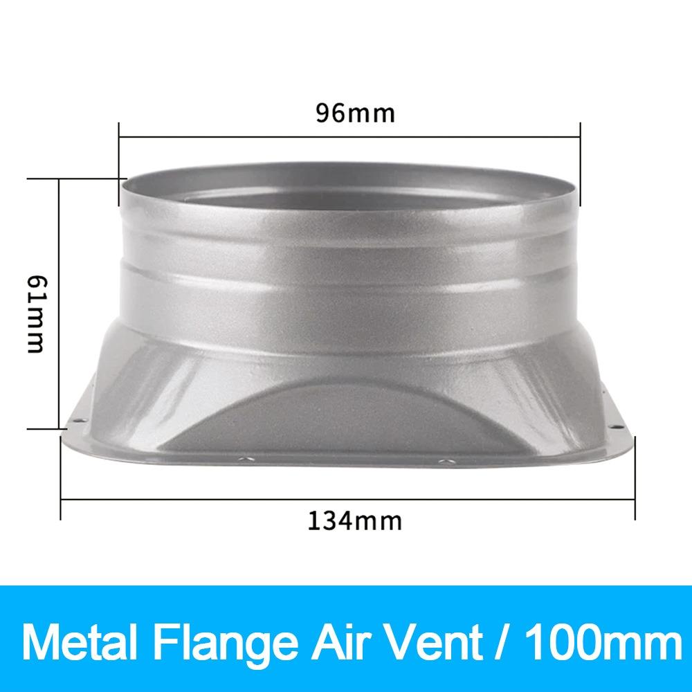 Practical Metal Pipe Air Vent Connector Round 4-10inch Tube Air Ventilation Joint Exhaust Duct Connector Fresh Air System