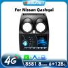 Ossuret 8G+128G AI Voice Car Radio Android Auto Multimedia for Nissan Qashqai J10 2006 2007 2008-2013 Carplay 4G NET 2Din GPS Intelligent  Autoradio
