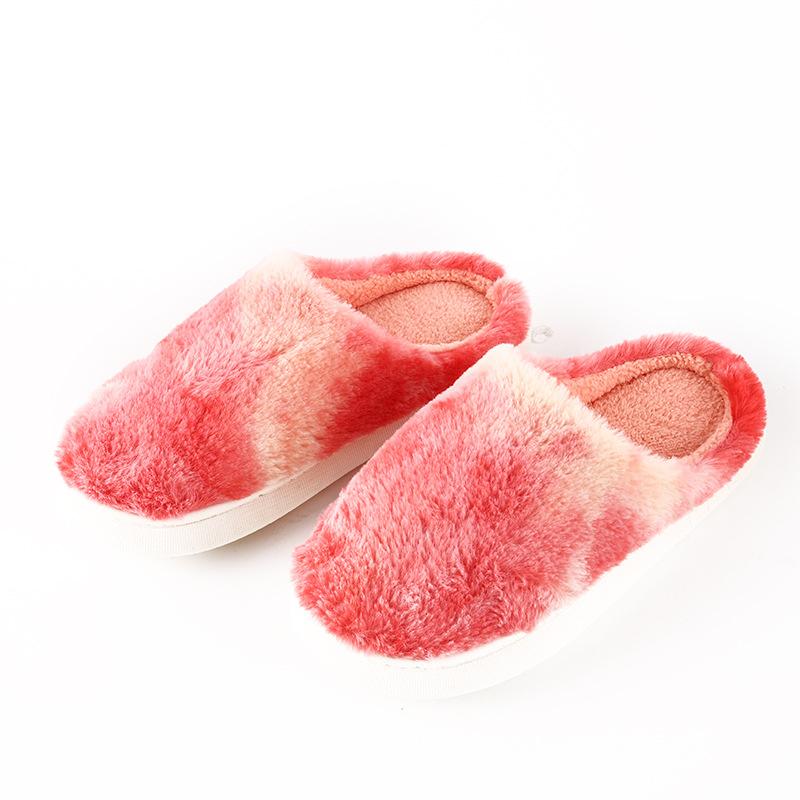 Новые мужские и женские тапочки, зимние модные хлопковые тапочки, большие размеры, обувь для влюбленных, домашние тапочки с героями мультфильмов