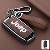 Для Jeep Чехол-футляр из цинкового сплава и кожи для умного ключа автомобиля Брелок для Jeep Grand Cherokee WK2 KL Wrangler JK Renegade Commander Compas