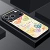 Милый чехол с принтом сердечек любви Для iPhone 17 18 Pro Max Магнитный Для Magsafe Гибридный ТПУ+ПК Матовая крышка Для iPhone 16 15 14 13 Pro Max 17E