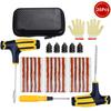 1-Minute Tire Fix Kit - No-Glue Plugs & Easy-Twist Tool for Car/Bike, Fits in Glovebox