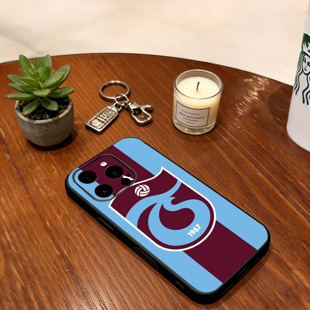 T-Trabzonspor Phone Case For iPhone 17,16,15,14,13,12,11 Plus,Pro Max,XS,Soft Silicone Black Cover