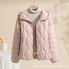Autumn and Winter New Light and Thin Women's Down Jacket Hooded Warm Thin Large Size Jacket