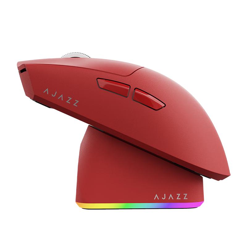 AJAZZ AJ139PV3 Wireless Gaming Mouse, Tri-Mode Large Hand Gaming Mouse, RGB Rechargeable Base