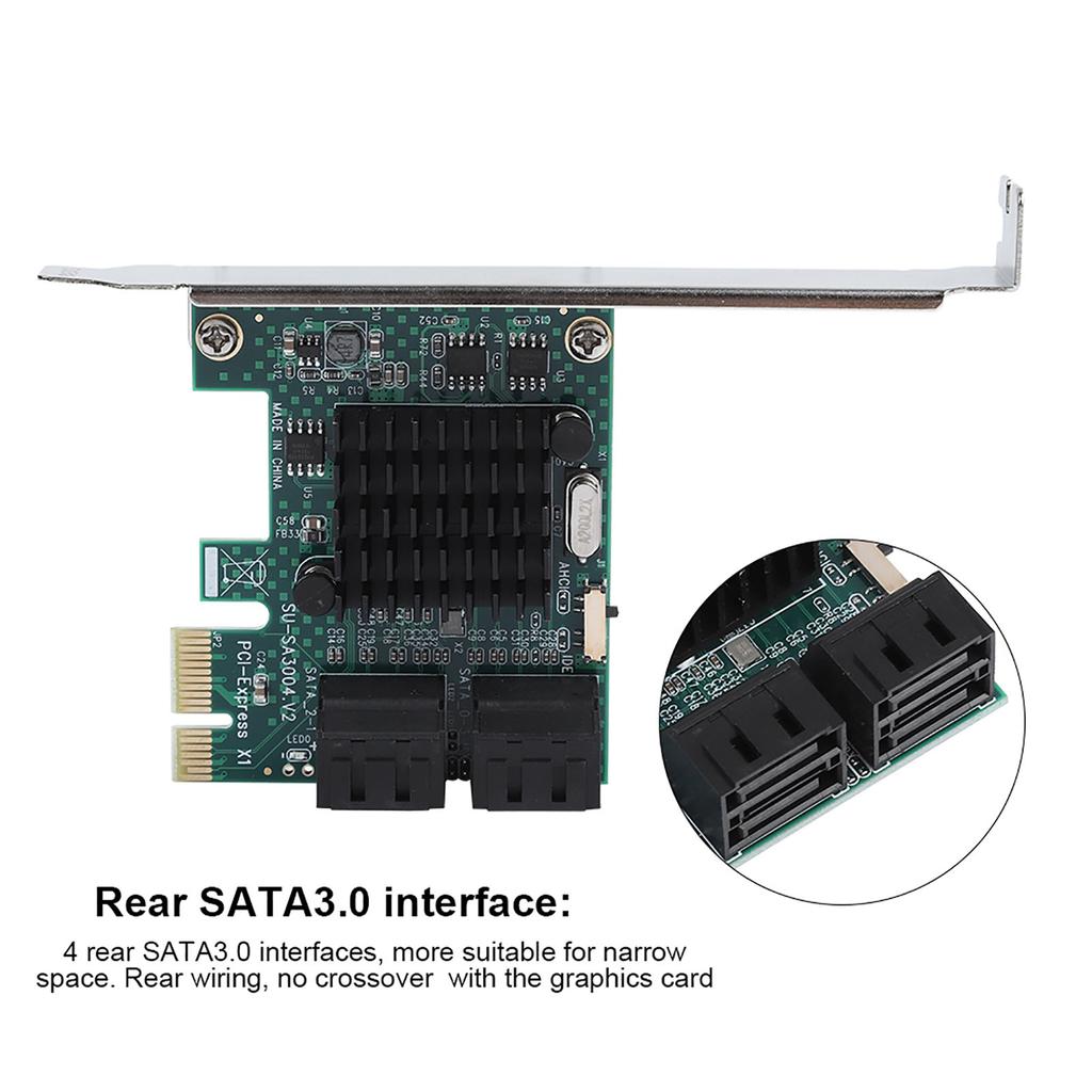 SATA 3.0 Expansion Card 4 Port PCIE To SATA 3.0 Expansion Controller Card Adapter 6G
