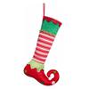 Красный/Зеленый Рождественский Носок Украшения Подвесные Большая Вместимость Эльфийский Стиль Конфетный Мешок Декоративные Эльфийские Рождественские Носки для Дома