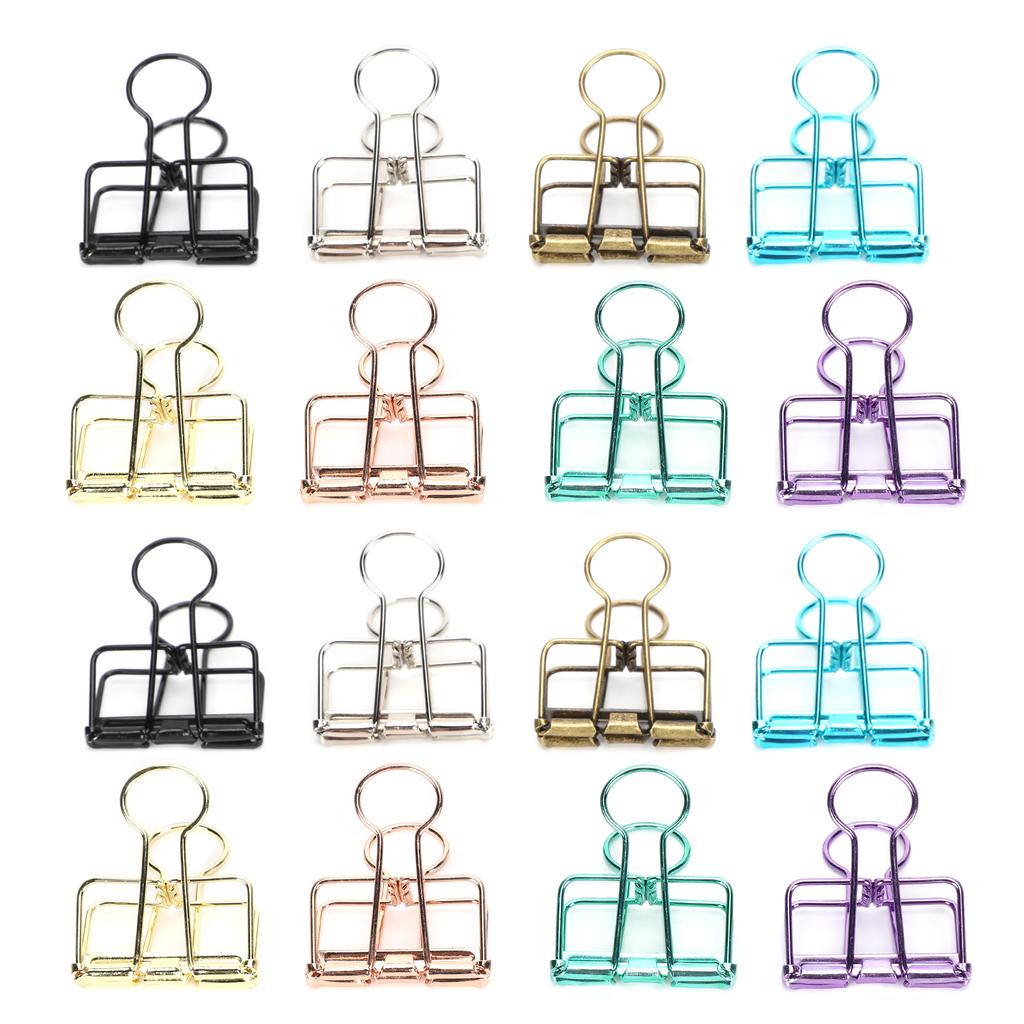 Hollow Dovetail Clip MultiColor Long Tail Binder Clips Paperclip Office Decorative Tool