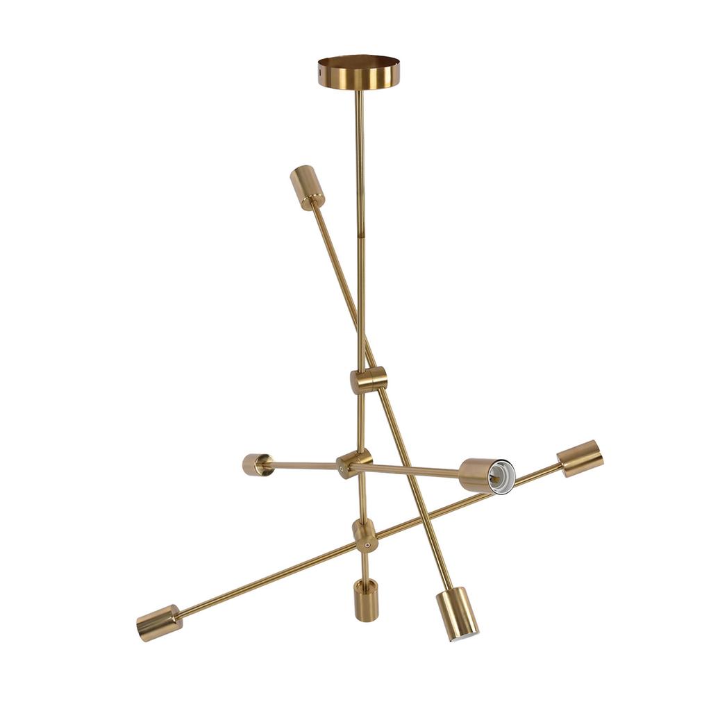 Подвесной светильник на 6 лампочек, геометрический стиль, уникальный дизайн, прочный, долговечный подвесной светильник