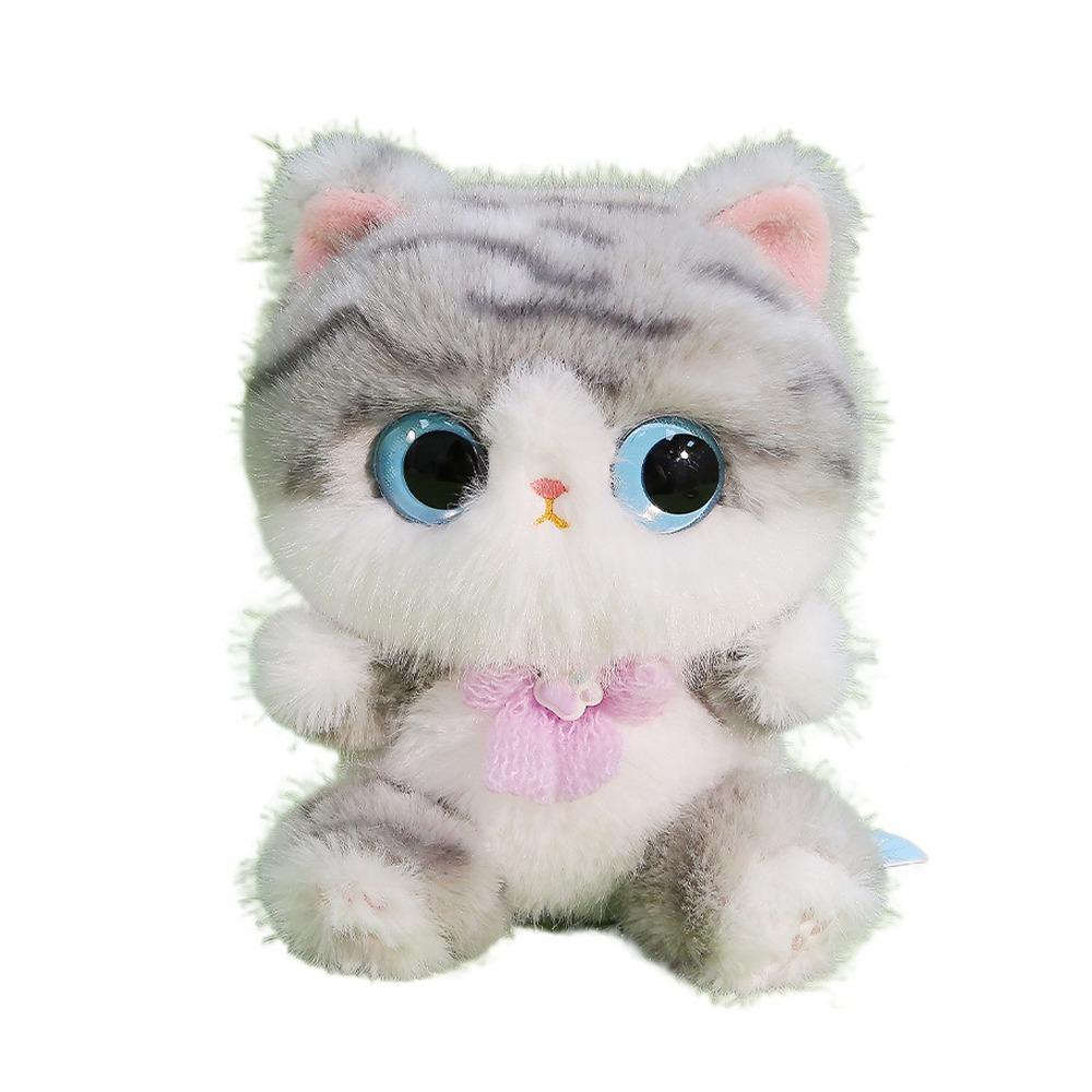 Мягкие игрушки Черный кот Плюшевая игрушка Кавайный кот Настольная кукла Креативная сиамская кошка Кукла Детские подарки
