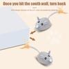 Interactive Mouse Toy for Cats USB Charging Moving Rat with Feather Toys Play-Catch Training Toy for Indoor Kittens Pets Supply