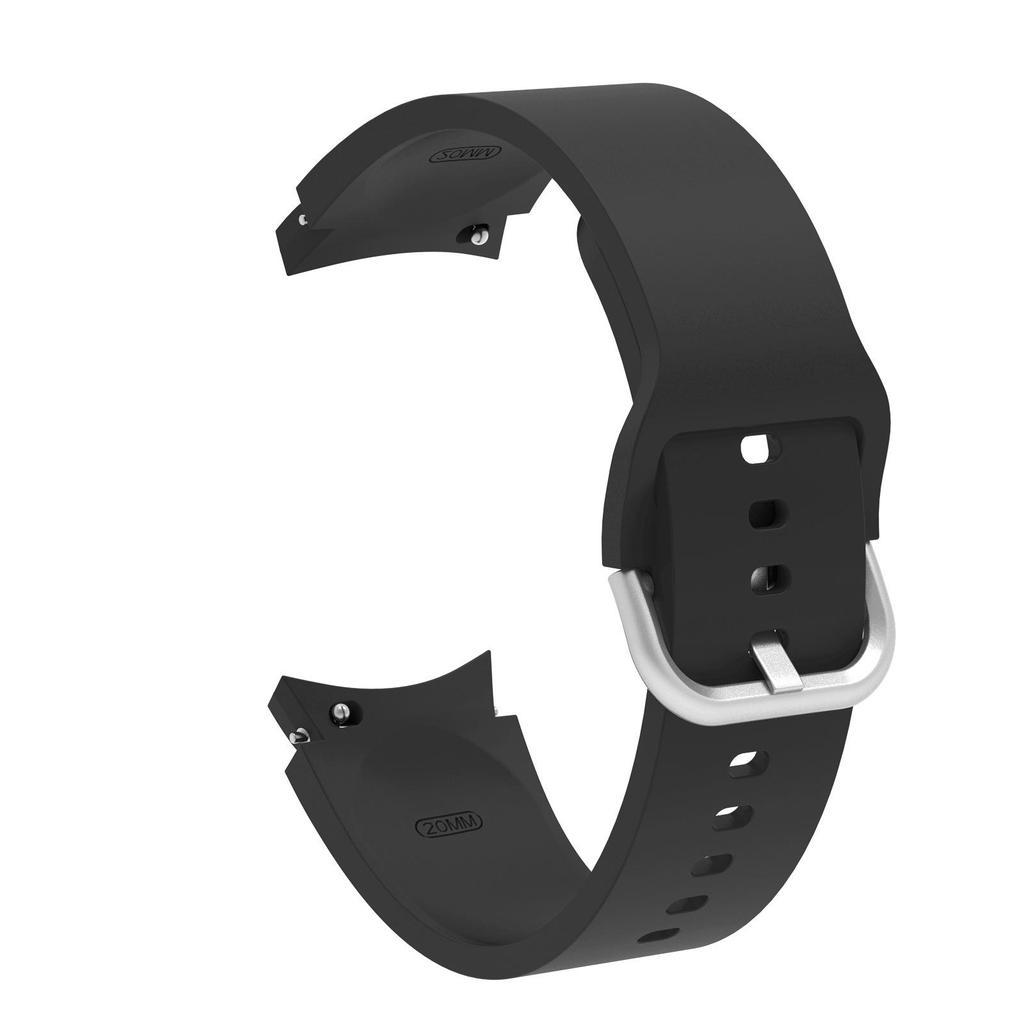 Силиконовый ремешок с пряжкой для Samsung Galaxy Watch 7/6/5 Pro и Watch 4