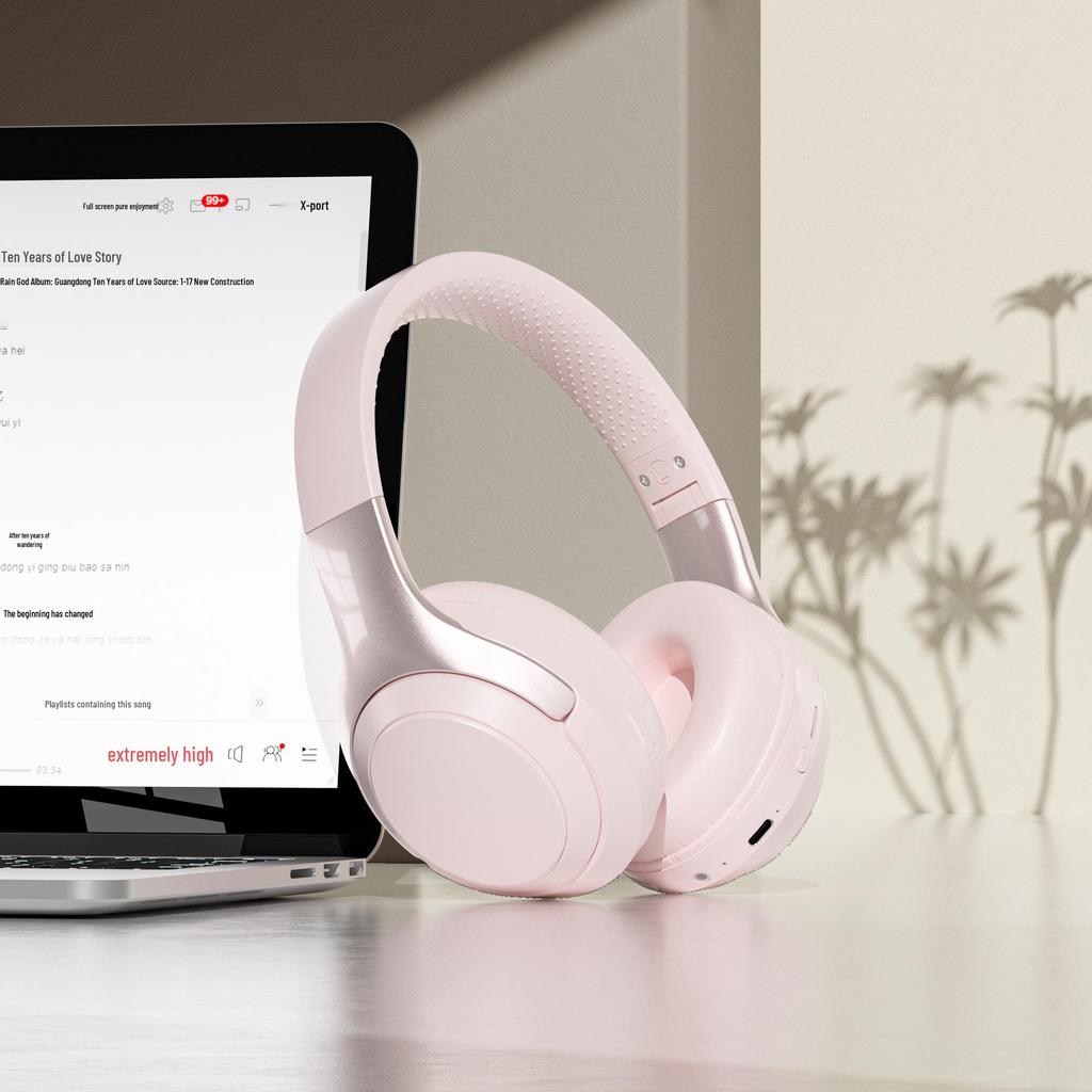 Самая продаваемая беспроводная Bluetooth-гарнитура: Наголовный дизайн, Качество звука HIFI, Долговечный аккумулятор