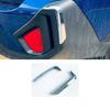 For Subaru Crosstrek  2024 Chrome Front Rear Foglight Lamp Eyebrow Frame Rear fog light Cover Trim Car Styling Accessories
