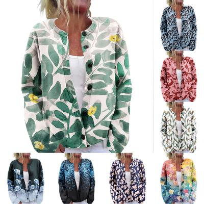 Женский свитер Милый забавный свитер с принтом Осень и зима Свитер с длинным рукавом Вязаный свитер