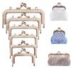 Vintage Purse Frame Kiss Clasp Metal Bag Kiss Clasp Lock Bag Frame Buckle  Handle Bag Accessories