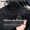 Shanshan Мужской пуловер из смесовой шерсти