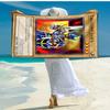 Personalized customized proof beach towel with Yu-Gi-Oh! Duel Monsters pattern - soft, absorbent,quick-drying,perfect swimming,camping&bathing