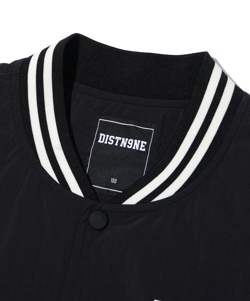 Distn9Ne Ретрофлоу Нейлоновый Свитшот в Стиле Varsity Черный (Lo2Ju212-076)