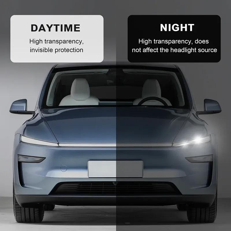 Pre-cut PPF For Tesla Model Y Juniper 2025 2026 Headlight Rearview Front Bumper TPU Protection Film Clear Bra Anti-scratch Kit