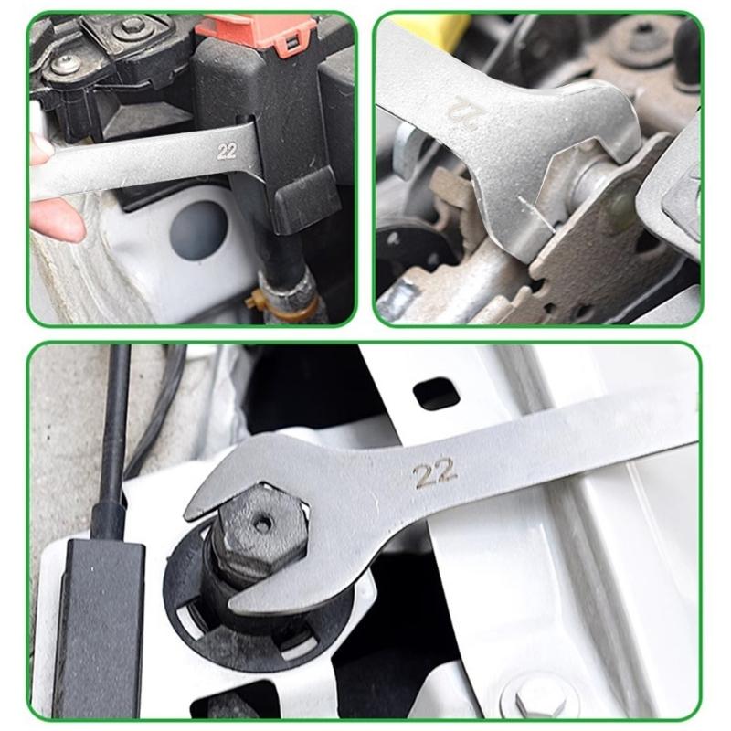 Ультратонкий двойной гаечный ключ для труднодоступных мест, различных ремонтных работ, высокопрочных стальных конструкций, механических работ