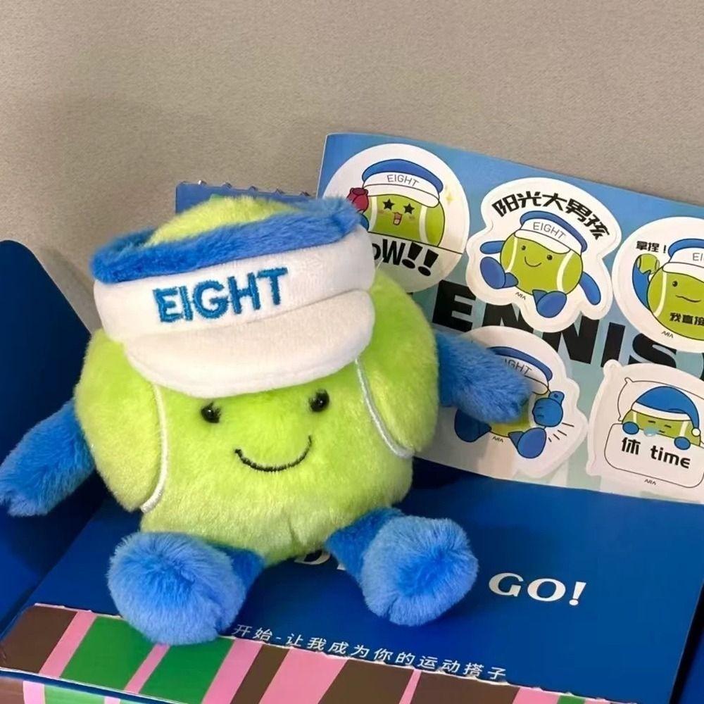 Бадминтон Бейсбол Теннис Плюшевые игрушки с ногами Улыбающееся выражение лица Подвеска в виде мяча Детские куклы Подарки на день рождения