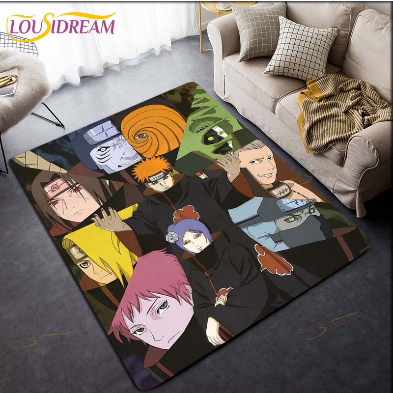 Ковер Наруто Аниме Ковер Детские Ковры Гостиная Коврики для чайного стола Коврик для спальни Моющиеся напольные коврики Бытовой коврик Милый ковер