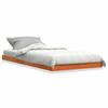 Solid Wood Bed Wax Brown 75 x 190 cm Pine
