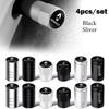 4pcs Car Tire Valve Stems Cap Aluminum Tyre Wheel Stem Air Valve Cover Airdust For Renault Clio Laguna 2 Megane 2 3 Duster Logan Z888