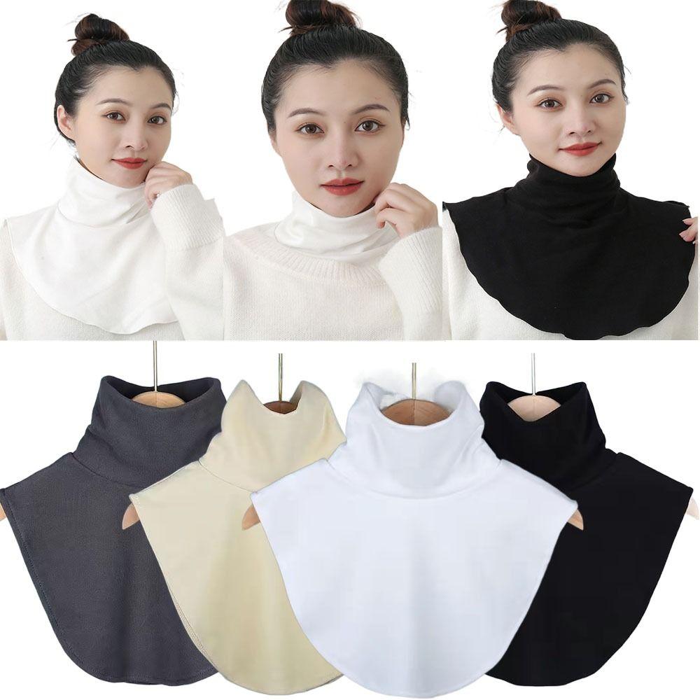 Scarves Wraps False Collar Detachable Turtleneck High Neck Cover Ramadan Hijab Cover Unisex