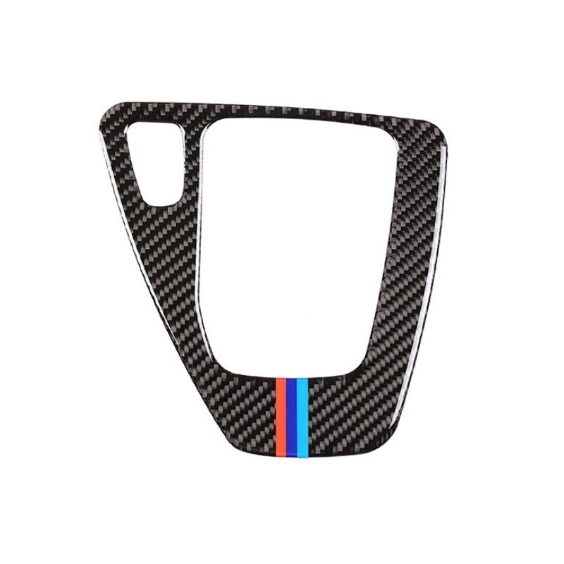 Car Carbon Fiber Gear Shift Control Panel Cover Trim For BMW 3 Series E90 E92 E93 2005 2006 2007 2008 2009 2010 2011