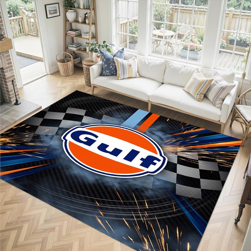 Gulf Design Crystal Velvet Carpet Cozy Non?Slip Printed Rug For Bedroom Living Room Entrance