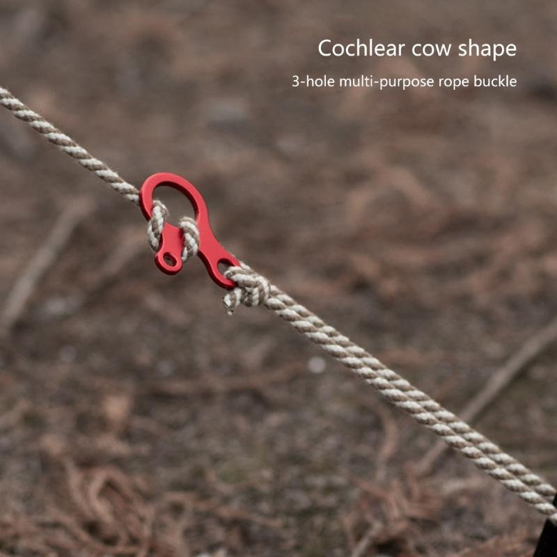 10 Pcs Aluminum Alloy Tent Rope Buckle Tent Fastener Tensioner Guyline Cord Adjuster Camping Accessories Durable
