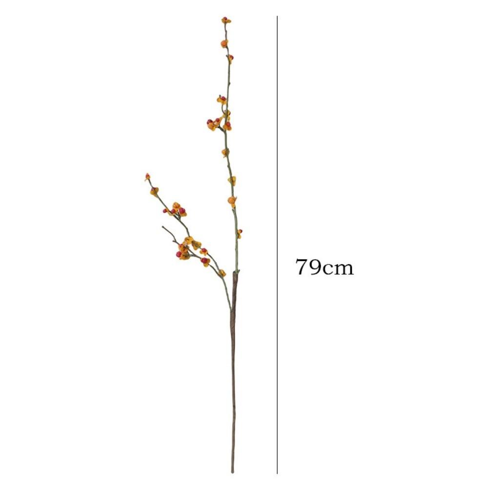 Yellow Flower Fake Flowers Plant Decorative Simulation Tree Branch Home Decor