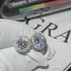 Miami Hip Hop Earrings 5.0mm 6.5mm 8.0mm 925 Silver Pass Test With GRA Certificate D VVS1 Moissanite Earrings