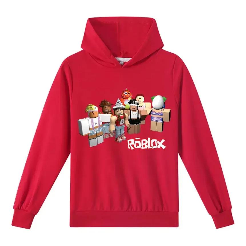 Kids Roblox Long Sleeve Hoodie Unisex Casual Sweatshirt for Boys Girls Age 2-16