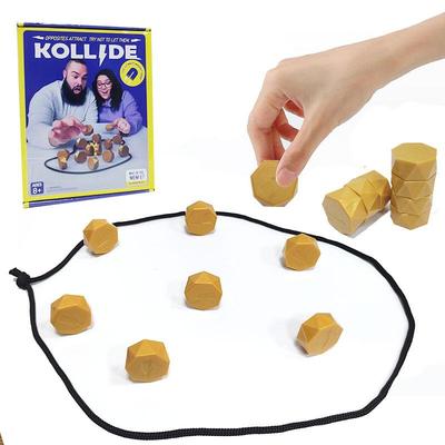 Магнитная шахматная настольная игра, тренировка логического мышления, головоломка, игрушка, игра для детской вечеринки, большие литые под давлением магнитные фигуры, золотые 20 шт. с сумкой для хранения