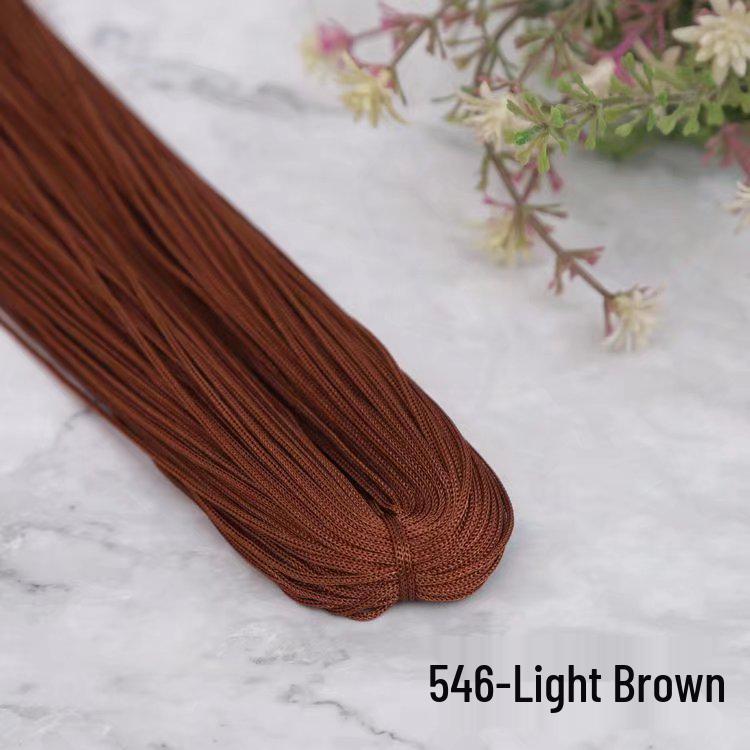 1mm Fine Ice Silk Crochet & Knitting Thread – Ideal for DIY Bags, Sandals, or Summer Hats