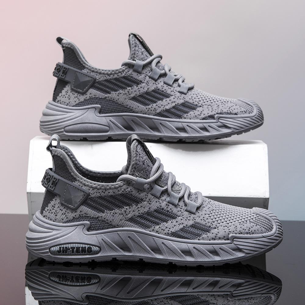 Men's Shoes Summer Breathable 2024 New Men's Casual Running Shoes Men's Mesh Sports Shoes Men's Flying Woven Shoes Tide