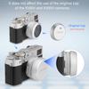 Haoge MC UV Camera Lens Protection Filter Fujifilm X100VI Fuji X100V Camera Accessories with Integrated Adapter Ring Silver Waterproof Nano Coating HD
