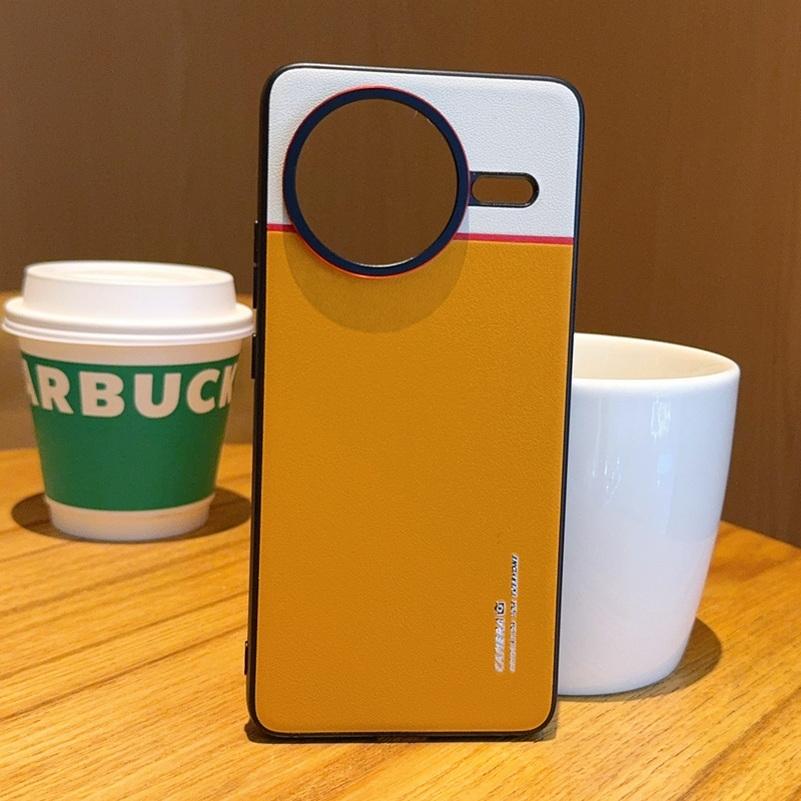Double Pigment Leather Lens Raised Protective Lens Phone Case For Poco F7 Ultra POCO F7 Pro Camera Protection Cover